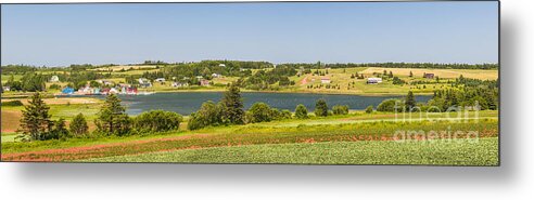 Pei Metal Print featuring the photograph Landscape panorama of Prince Edward Island by Elena Elisseeva
