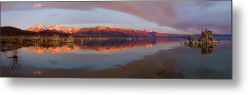 Panorama Metal Print featuring the photograph Mono Lake Panorama by Zane Paxton