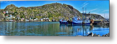 Atlantic Metal Print featuring the photograph St. John's Battery Panorama by Steve Hurt