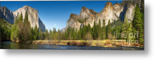 America Metal Print featuring the photograph Yosemite valley and merced river by Jane Rix