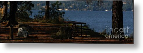 Art For The Wall...patzer Photography Metal Print featuring the photograph Camp Site 17 by Greg Patzer