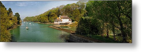 House Metal Print featuring the photograph French River House Panorama by Dave Mills