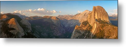 Sun Metal Print featuring the photograph Glacier Point Panorama by Nicholas Blackwell