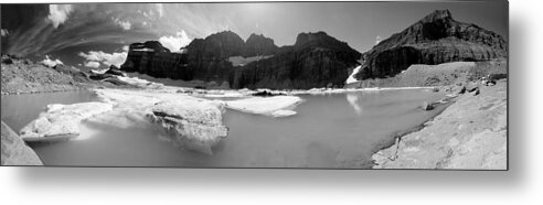 Glacier National Park Metal Print featuring the photograph Grinnell Glacier Panorama by Sebastian Musial