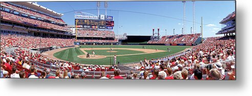 Great American Ball Park Metal Print featuring the photograph Houston V Reds by Jerry Driendl