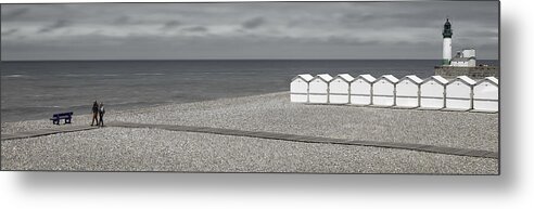 Beach Metal Print featuring the photograph Beach Walk by Gilbert Claes