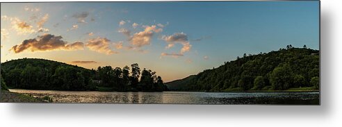 River Metal Print featuring the photograph Landscape Photography - Delaware River Sunset by Amelia Pearn