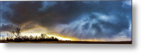 Nebraskasc Metal Print featuring the photograph A Taste of the First Storms in South Central Nebraska 008 by NebraskaSC