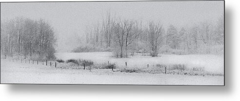 Flfap Metal Print featuring the photograph Snowy Fields by Michele Steffey