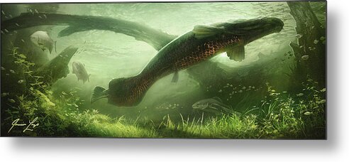 Arapaima Metal Print featuring the digital art Underpass by Javier Lazo