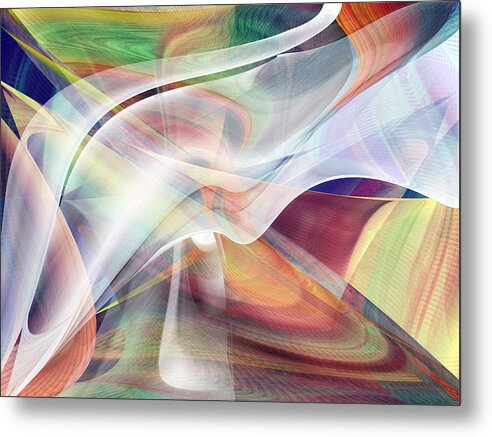 Solar Wind Abstract Metal Print by rd Erickson