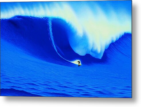 Surfing Metal Print featuring the painting Dungeons, South Africa 2006 by John Kaelin