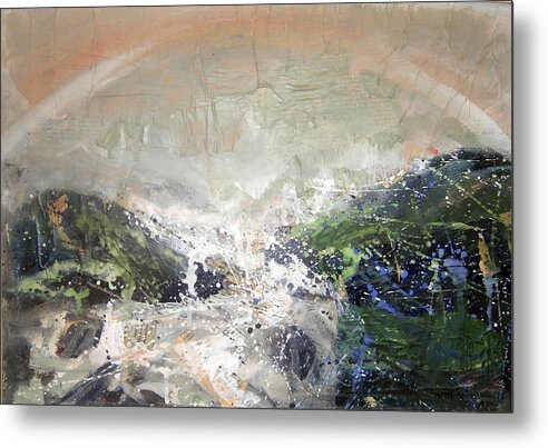 Water Fall Rainbow Scotland Metal Print featuring the mixed media Falls of Feugh Banchory by Tom Smith