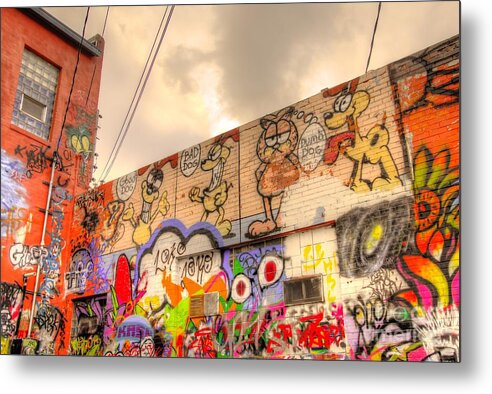 Graffiti Metal Print featuring the photograph Comical Relief by Anthony Wilkening