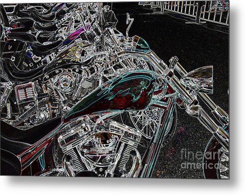 Harley Metal Print featuring the photograph Pop Lock And Chop by Anthony Wilkening