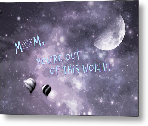 Mothers Day Metal Print featuring the photograph Mother's Day Night Flight 2 by Dark Whimsy