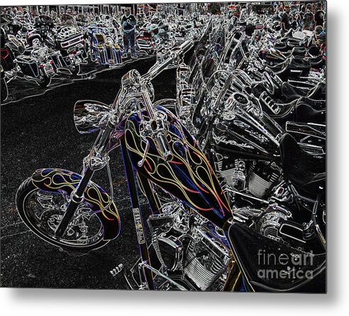 Motorcycle Metal Print featuring the photograph Ghost Rider 2 by Anthony Wilkening