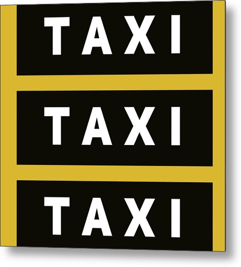 Metal Print featuring the digital art Taxi by Sweet Charee