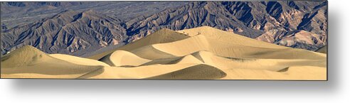Death Valley National Park Metal Print featuring the photograph Death Valley Stovepipe Wells Dunes Pan 2 #1 by JustJeffAz Photography