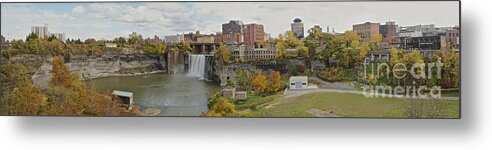 Landscape Metal Print featuring the photograph High Falls Panorama by William Norton