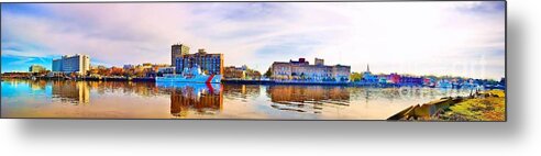 Wilmington Metal Print featuring the painting Wilmington NC by Cindy Piper