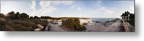 Panoramica Metal Print featuring the photograph Access to the beach of Es Trenc by Agusti Pardo Rossello
