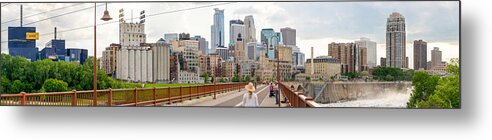 Milling District Metal Print featuring the photograph Minneapolis Milling District by Mike Evangelist