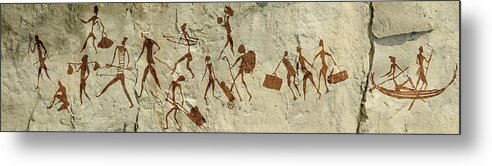 Cave Painting Metal Print featuring the photograph Paleolithic And Neolithic Human Migrations by Jose Antonio Penas/science Photo Library