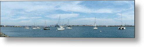 Shelter Island Metal Print featuring the photograph Shelter Island Panorama by Wesley Elsberry