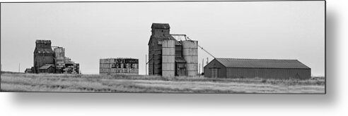 Texas Metal Print featuring the photograph Texas Grainery Pan by JustJeffAz Photography