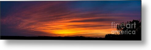Sunrise Metal Print featuring the photograph Texas Sunset Panorama by Richard Mason