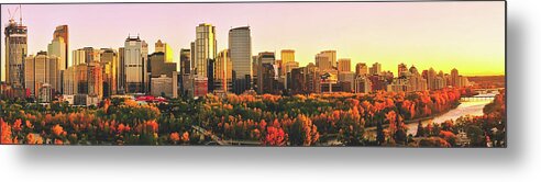 Autumn Metal Print featuring the photograph Autumn In Calgary #1 by Mountain Dreams