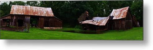 Barns Metal Print featuring the photograph Tired and Worn I by Anna Villarreal Garbis