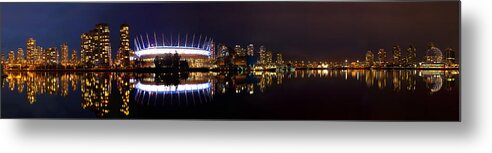 Cities Metal Print featuring the photograph Colored Night by Darren Bradley