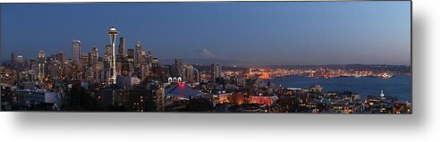 Seattle Metal Print featuring the photograph Seattle City by Georgia Clare