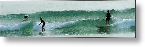 Surf Metal Print featuring the photograph Surf's Up by Jocelyn Kahawai