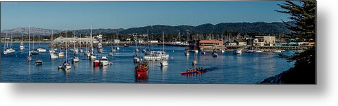 Panoramic Metal Print featuring the photograph Monterey Day by Derek Dean