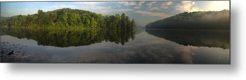Lake Metal Print featuring the photograph Lake Hope Sunrise Panorama by Rick Hartigan
