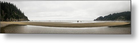 Oregon Metal Print featuring the photograph Little Sand Beach Oregon Panorama by Lawrence S Richardson Jr
