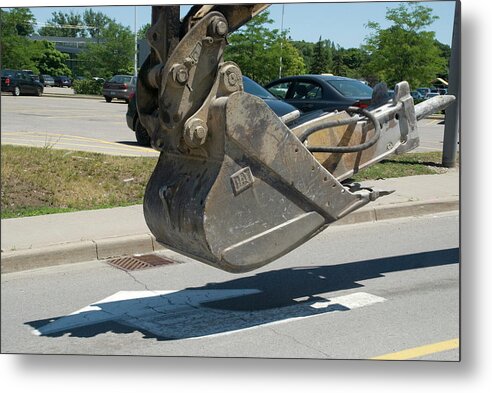 Metal Metal Print featuring the photograph Excavator Bucket by Ee Photography