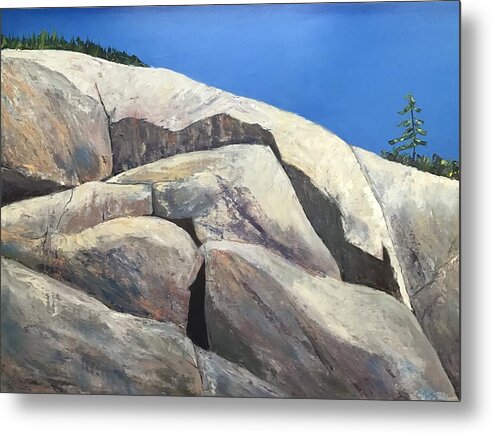 Canadian Art Metal Print featuring the painting La Cloche by Cynthia Blair