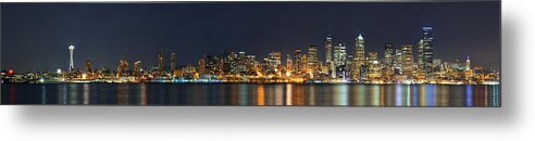 Seattle Metal Print featuring the photograph Seattle skyline #1 by Songquan Deng
