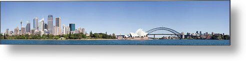 Downtown District Metal Print featuring the photograph Downtown Sydney City Skyline In by Deejpilot