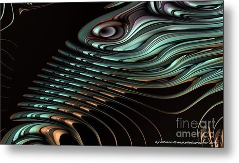 Fractals Metal Print featuring the digital art FRACTALS 2016 093 the monster by Silvano Franzi