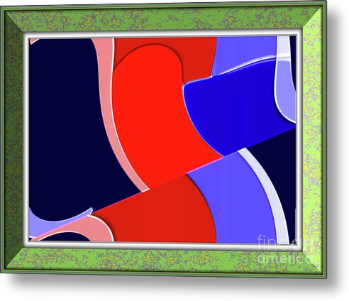 Abstract Metal Print featuring the mixed media A13 by Ante Barisic