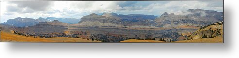 Panorama Metal Print featuring the photograph Teton Canyon Shelf by Raymond Salani III