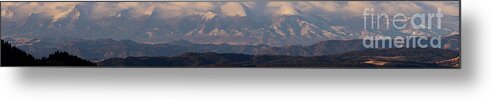 Sangre De Cristo Metal Print featuring the photograph First Snow on the Sangres by Steven Krull