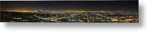 Metro Metal Print featuring the photograph LA At Night by Metro DC Photography