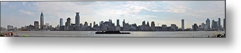 Shanghai Metal Print featuring the photograph Shanghai Bund Panorama - Daytime #1 by Jason Chu