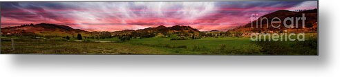 Magnificent Metal Print featuring the photograph Magnificent Andes Valley Panorama by Al Bourassa